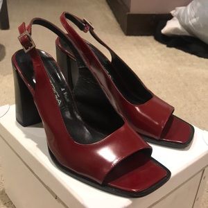 Via spiga Italian square toe heels